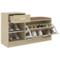 Schuhbank Sonoma-Eiche 94,5x31x57 cm Holzwerkstoff Schuhbank Sonoma-Eiche 94,5x31x57 cm Holzwerkstoff
