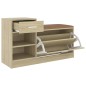 Schuhbank Sonoma-Eiche 94,5x31x57 cm Holzwerkstoff Schuhbank Sonoma-Eiche 94,5x31x57 cm Holzwerkstoff
