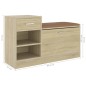 Schuhbank Sonoma-Eiche 94,5x31x57 cm Holzwerkstoff Schuhbank Sonoma-Eiche 94,5x31x57 cm Holzwerkstoff