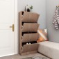 vidaXL Schuhschrank mit 4 Türen Sonoma-Eiche 59x24x136cm Holzwerkstoff vidaXL Schuhschrank mit 4 Türen Sonoma-Eiche 59x24x136cm Holzwerkstoff