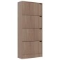 vidaXL Schuhschrank mit 4 Türen Sonoma-Eiche 59x24x136cm Holzwerkstoff vidaXL Schuhschrank mit 4 Türen Sonoma-Eiche 59x24x136cm Holzwerkstoff