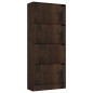 vidaXL Schuhschrank mit 4 Türen Räuchereiche 59x24x136cm Holzwerkstoff vidaXL Schuhschrank mit 4 Türen Räuchereiche 59x24x136cm Holzwerkstoff