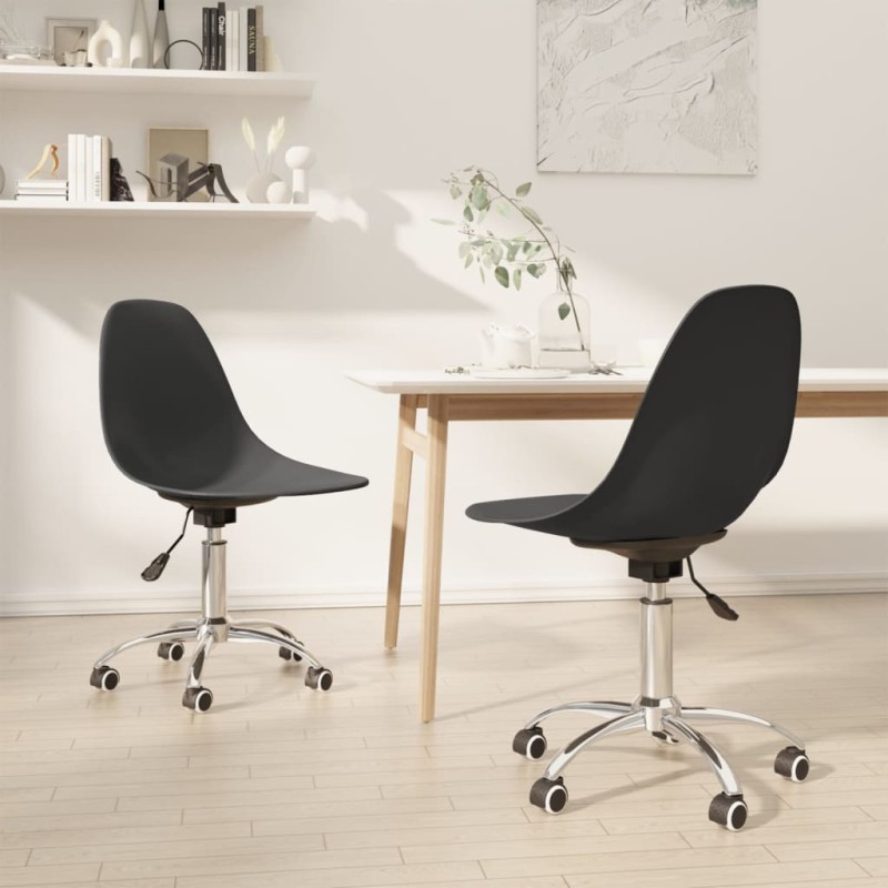 vidaXL Esszimmerstühle 2 Stk. Drehbar Hellgrau PP vidaXL Esszimmerstühle 2 Stk. Drehbar Hellgrau PP