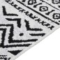 vidaXL Teppich Schwarz und Weiß 100x200 cm Baumwolle vidaXL Teppich Schwarz und Weiß 100x200 cm Baumwolle