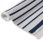 vidaXL Teppich Marineblau 80x300 cm Baumwolle vidaXL Teppich Marineblau 80x300 cm Baumwolle