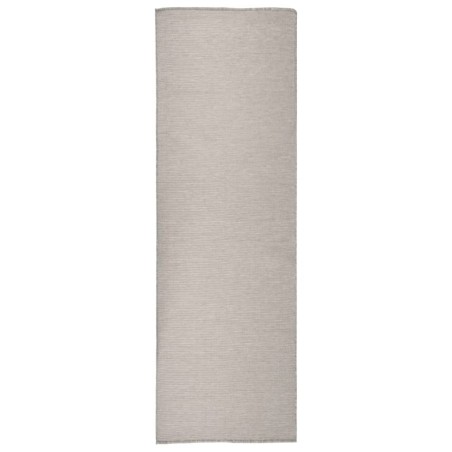 vidaXL Outdoor-Teppich Flachgewebe 80x250 cm Taupe