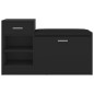 vidaXL Schuhbank Schwarz 94,5x31x57 cm Holzwerkstoff vidaXL Schuhbank Schwarz 94,5x31x57 cm Holzwerkstoff