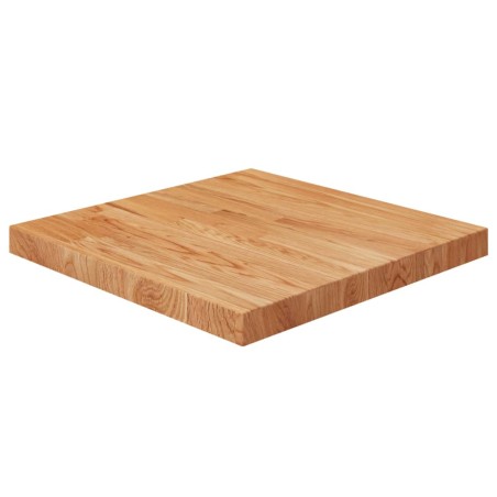 vidaXL Tischplatte Quadratisch Hellbraun 50x50x4cm Behandelte Eiche