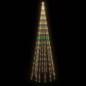 vidaXL LED-Weihnachtsbaum für Fahnenmast Mehrfarbig 732 LEDs 500 cm vidaXL LED-Weihnachtsbaum für Fahnenmast Mehrfarbig 732 LEDs 500 cm