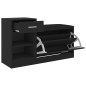 vidaXL Schuhbank Schwarz 94,5x31x57 cm Holzwerkstoff vidaXL Schuhbank Schwarz 94,5x31x57 cm Holzwerkstoff