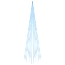vidaXL LED-Weihnachtsbaum für Fahnenmast Blau 1134 LEDs 800 cm