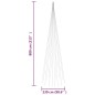 vidaXL LED-Weihnachtsbaum für Fahnenmast Blau 1134 LEDs 800 cm vidaXL LED-Weihnachtsbaum für Fahnenmast Blau 1134 LEDs 800 cm