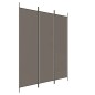 vidaXL 3-tlg. Paravent Anthrazit 150x200 cm Stoff vidaXL 3-tlg. Paravent Anthrazit 150x200 cm Stoff