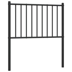 vidaXL Kopfteil Metall Schwarz 107 cm