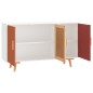 vidaXL Sideboard Weiß 105x30x65,5 cm Holzwerkstoff vidaXL Sideboard Weiß 105x30x65,5 cm Holzwerkstoff