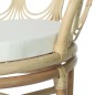 Esszimmerstuhl mit Auflage Natur Rattan und Leinenbezug Esszimmerstuhl mit Auflage Natur Rattan und Leinenbezug