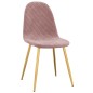 Esszimmerstühle 4 Stk. Rosa Samt Esszimmerstühle 4 Stk. Rosa Samt