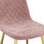 Esszimmerstühle 4 Stk. Rosa Samt Esszimmerstühle 4 Stk. Rosa Samt
