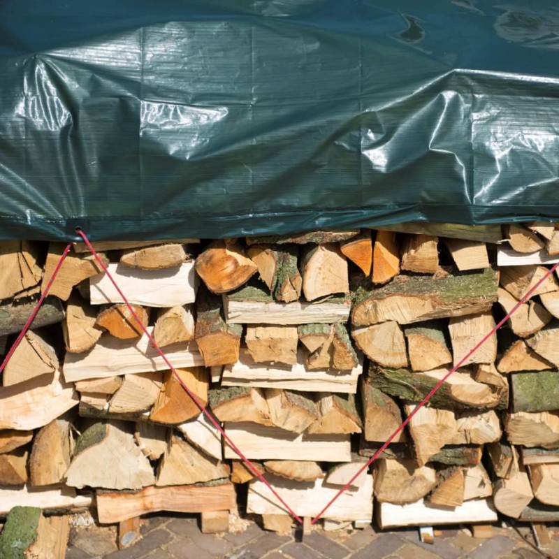 Nature Holzplane 5x6 m PE Grün 6072420 Nature Holzplane 5x6 m PE Grün 6072420