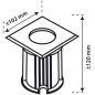 Smartwares LED-Bodeneinbaustrahler 3 W Schwarz 5000.459 Smartwares LED-Bodeneinbaustrahler 3 W Schwarz 5000.459