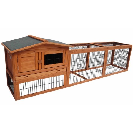 FLAMINGO Kaninchenstall Sunshine Jumbo 230 x 53 x 70 cm 200076  