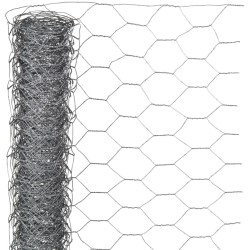 Nature Sechseckgeflecht 0,5x10 m 25 mm Verzinkter Stahl   
