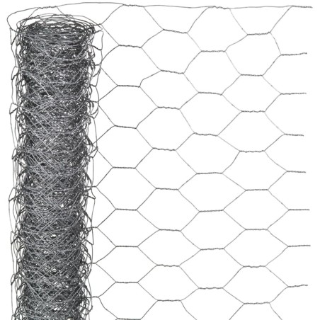 Nature Sechseckgeflecht 0,5x10 m 25 mm Verzinkter Stahl   