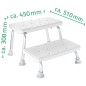 RIDDER Zweistufenschemel Weiß 150 kg A0102001 RIDDER Zweistufenschemel Weiß 150 kg A0102001
