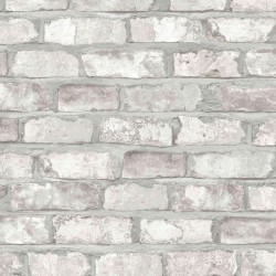 DUTCH WALLCOVERINGS Tapete Ziegel-Optik Weiß EW3104 