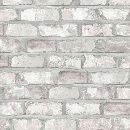DUTCH WALLCOVERINGS Tapete Ziegel-Optik Weiß EW3104 