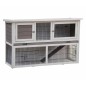 @Pet Kaninchenstall Bigfoot Holz 137×50×85 cm Weiß 26024 @Pet Kaninchenstall Bigfoot Holz 137×50×85 cm Weiß 26024