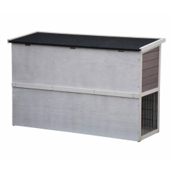 @Pet Kaninchenstall Bigfoot Holz 137×50×85 cm Weiß 26024