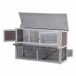 @Pet Kaninchenstall Bigfoot Holz 137×50×85 cm Weiß 26024 @Pet Kaninchenstall Bigfoot Holz 137×50×85 cm Weiß 26024