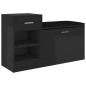 Schuhbank Hochglanz-Schwarz 94,5x31x57 cm Holzwerkstoff Schuhbank Hochglanz-Schwarz 94,5x31x57 cm Holzwerkstoff