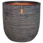 Capi Blumentopf "Nature Rib" Oval 54 x 52 cm Anthrazit Capi Blumentopf "Nature Rib" Oval 54 x 52 cm Anthrazit