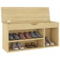 Schuhbank mit Kissen Sonoma-Eiche 104x30x49 cm Holzwerkstoff Schuhbank mit Kissen Sonoma-Eiche 104x30x49 cm Holzwerkstoff