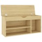 Schuhbank mit Kissen Sonoma-Eiche 104x30x49 cm Holzwerkstoff Schuhbank mit Kissen Sonoma-Eiche 104x30x49 cm Holzwerkstoff