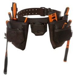 Toolpack Doppelbeutel Pro Tool Werkzeuggürtel Capital Braun
