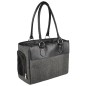 FLAMINGO Haustier-Tragetasche Lior Schwarz 45 x 19 x 29 cm FLAMINGO Haustier-Tragetasche Lior Schwarz 45 x 19 x 29 cm