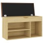 Schuhbank mit Kissen Sonoma-Eiche 80x30x47 cm Holzwerkstoff Schuhbank mit Kissen Sonoma-Eiche 80x30x47 cm Holzwerkstoff