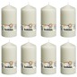 Bolsius Stumpenkerzen 8 Stk. 150 x 78 mm Elfenbeinfarben Bolsius Stumpenkerzen 8 Stk. 150 x 78 mm Elfenbeinfarben