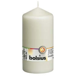 Bolsius Stumpenkerzen 8 Stk. 150 x 78 mm Elfenbeinfarben