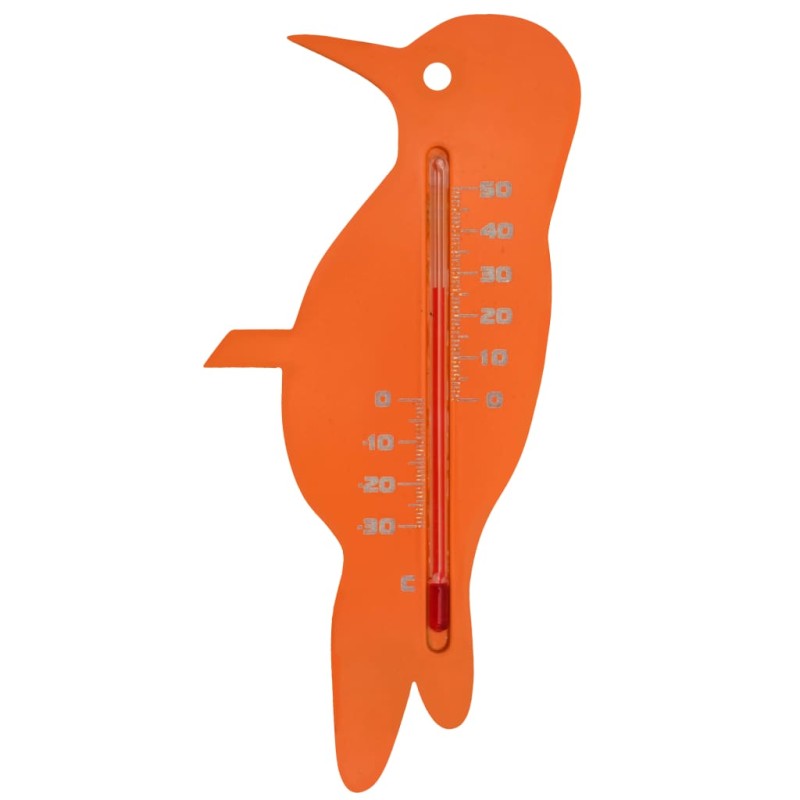 Nature Garten Wandthermometer Vogelform Orange Nature Garten Wandthermometer Vogelform Orange