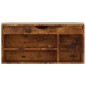 Schuhbank mit Kissen Räuchereiche 104x30x49 cm Holzwerkstoff Schuhbank mit Kissen Räuchereiche 104x30x49 cm Holzwerkstoff