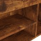 Schuhbank mit Kissen Räuchereiche 104x30x49 cm Holzwerkstoff Schuhbank mit Kissen Räuchereiche 104x30x49 cm Holzwerkstoff