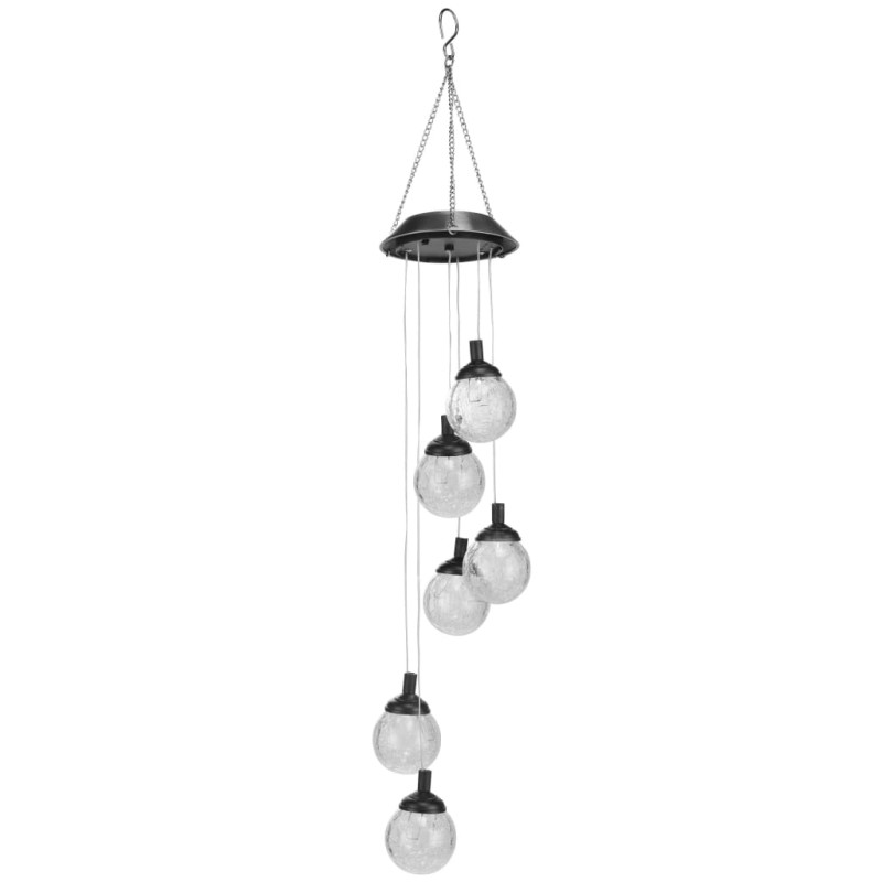 HI Solar LED Deko-Licht Risse-Glas-Design 6 Lampen HI Solar LED Deko-Licht Risse-Glas-Design 6 Lampen
