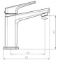 SCHÜTTE Waschtischarmatur RAVEN Matt-Graphite SCHÜTTE Waschtischarmatur RAVEN Matt-Graphite