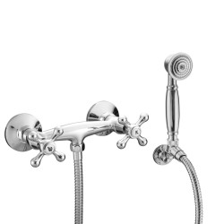 SCHÜTTE 2-Griff Duscharmatur mit Handbrause ELK Chrom