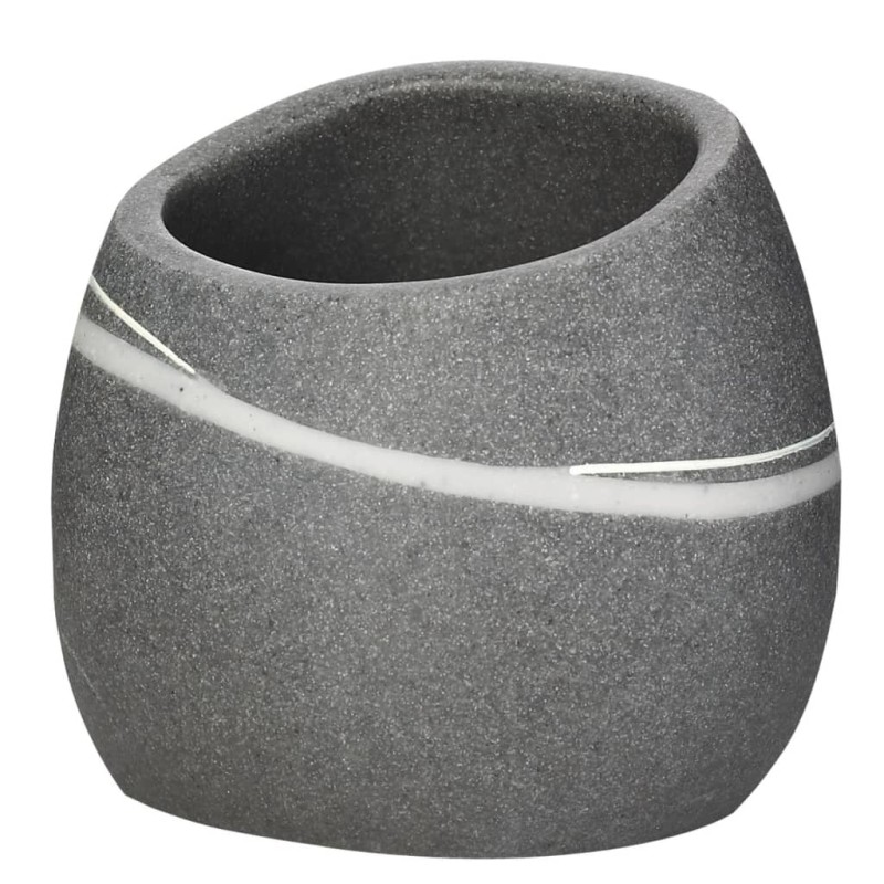 RIDDER Zahnputzbecher Little Rock Grau RIDDER Zahnputzbecher Little Rock Grau