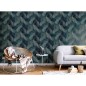 DUTCH WALLCOVERINGS Tapete Palm Petrolblau DUTCH WALLCOVERINGS Tapete Palm Petrolblau